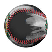 ウェストバージニア州旗のブラシストローク 野球ボール (正面左)