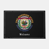ウェストバージニア州旗の書式 ドアマット (正面)