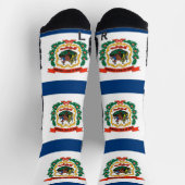 ウェストバージニア州旗を持つアスレティッククルーソック ソックス (上部)