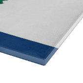 ウェストバージニア州旗を持つガラス製カッティングボード カッティングボード (角)