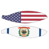 ウェストバージニア州旗を持つフルサイズバスケットボール バスケットボール (パネル)