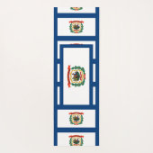 ウェストバージニア州旗を持つ愛国的なヨガマット ヨガマット (裏面)