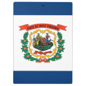 ウェストバージニア州旗を持つ愛国的クリップボード クリップボード (裏面)