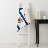 ウェストバージニア州旗を持つ愛国的シェルパ毛布 シェルパブランケット (インサイチュ)