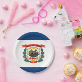 ウェストバージニア州旗を持つ愛国的紙プレート ペーパープレート (パーティー)