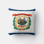 ウェストバージニア州旗アメリカのモージョピロー クッション (正面)