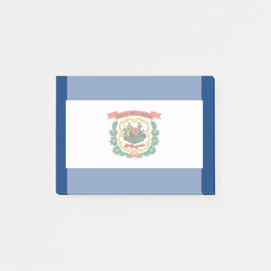 ウェストバージニア州旗デザインデコール ポストイット (正面)