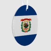 ウェストバージニア州旗デザイン オーナメント (正面)