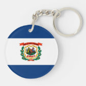 ウェストバージニア州旗デザイン キーホルダー (裏面)