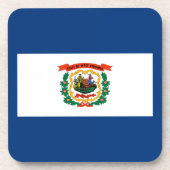 ウェストバージニア州旗デザイン コースター (正面)