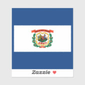 ウェストバージニア州旗デザイン シール (シート)