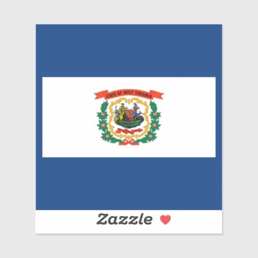 ウェストバージニア州旗デザイン シール (シート)