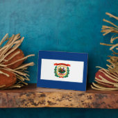 ウェストバージニア州旗デザイン フォトプラーク (側面)