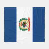 ウェストバージニア州旗デザイン フリースブランケット (正面(横))