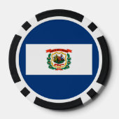 ウェストバージニア州旗デザイン ポーカーチップ (裏面)