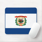 ウェストバージニア州旗デザイン マウスパッド (マウス)