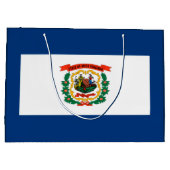 ウェストバージニア州旗デザイン ラージペーパーバッグ (裏面)