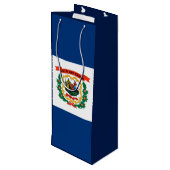 ウェストバージニア州旗デザイン ワインギフトバッグ (裏面アングル)