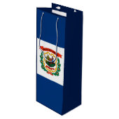 ウェストバージニア州旗デザイン ワインギフトバッグ (正面アングル)