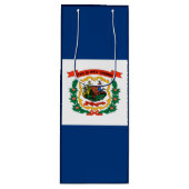 ウェストバージニア州旗デザイン ワインギフトバッグ (正面)