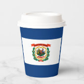 ウェストバージニア州旗デザイン 紙コップ (正面)