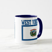 ウェストバージニア州旗マグカップ マグカップ (正面右)
