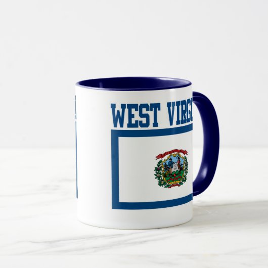 ウェストバージニア州旗マグカップ マグカップ (正面右)