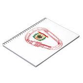 ウェストバージニア州旗登山カラビナー ノートブック (左側)