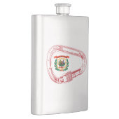 ウェストバージニア州旗登山カラビナー フラスク (右)