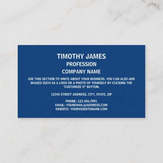 ウェストバージニア州旗、ウェストバージニア州旗 名刺 (裏面)