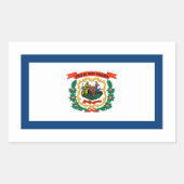 ウェストバージニア州旗、ウェストバージニア州旗 長方形シール (正面)