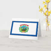 ウェストバージニア州旗 カード (黄色い花)