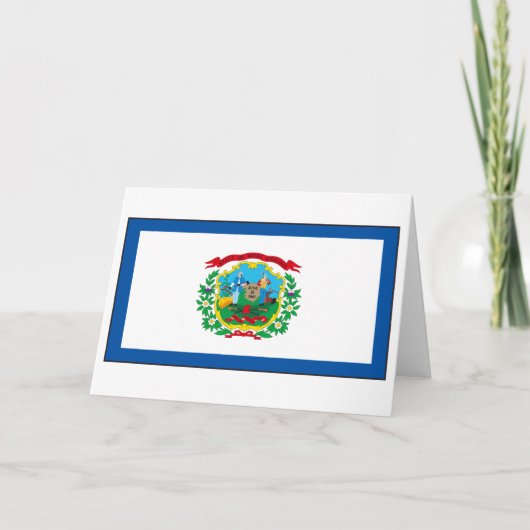 ウェストバージニア州旗 カード (正面)