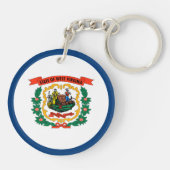 ウェストバージニア州旗 キーホルダー (裏面)