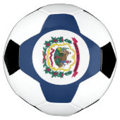 ウェストバージニア州旗 サッカーボール (回転)