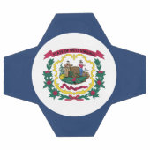 ウェストバージニア州旗 サッカーボール (フラット)