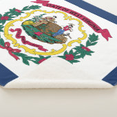 ウェストバージニア州旗 シェルパブランケット (3/4)