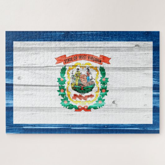 ウェストバージニア州旗 ジグソーパズル (横)