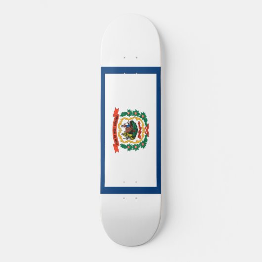 ウェストバージニア州旗 スケートボード (正面)