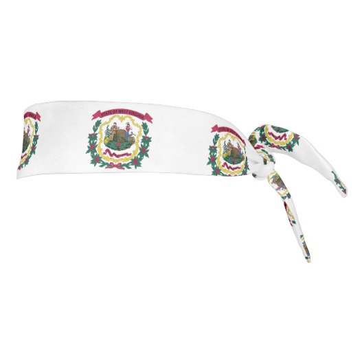 ウェストバージニア州旗 タイヘッドバンド (回転90)