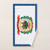 ウェストバージニア州旗 ハンドタオル (ハンドタオル)