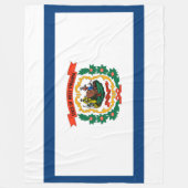 ウェストバージニア州旗 フリースブランケット (正面)