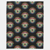 ウェストバージニア州旗 フリースブランケット (正面)