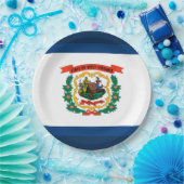 ウェストバージニア州旗 ペーパープレート (パーティー)