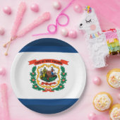 ウェストバージニア州旗 ペーパープレート (パーティー)