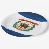 ウェストバージニア州旗 ペーパープレート (アングル)