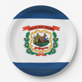 ウェストバージニア州旗 ペーパープレート