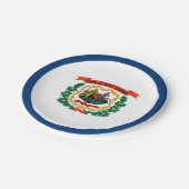 ウェストバージニア州旗 ペーパープレート (アングル)