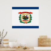 ウェストバージニア州旗 ポスター (キッチン)