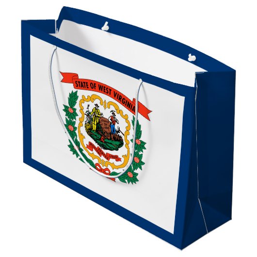 ウェストバージニア州旗 ラージペーパーバッグ (裏面アングル)